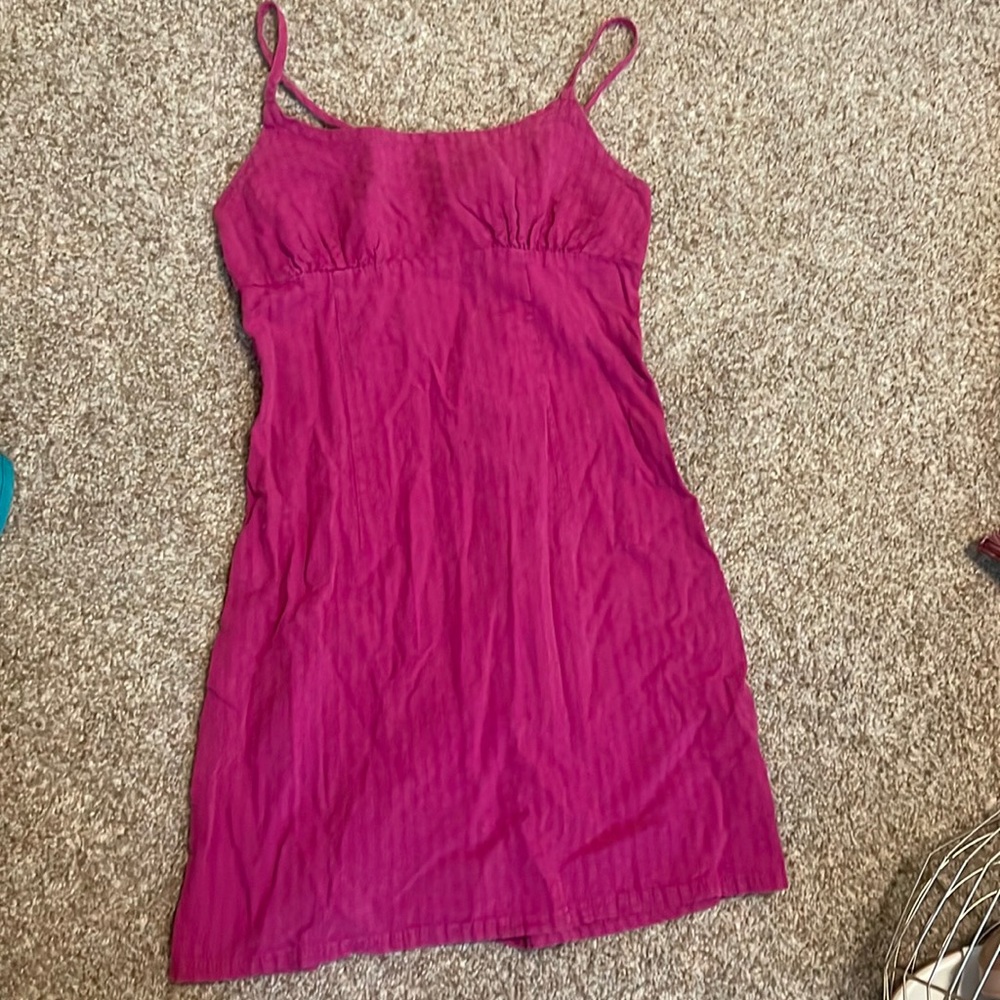 dark pink summer dress
